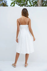 Celestial Midi Dress White