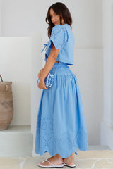 Your Soul Maxi Skirt Blue