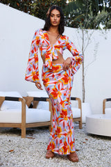 Smells Like Summer Maxi Skirt Orange