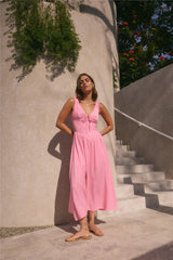 Sunday Brunch Maxi Dress Pink