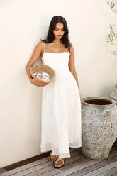 Take Her Dancing Maxi Dress White