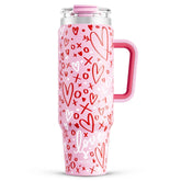 40oz Tumbler With 2-in-1 Lid Valentine Collection