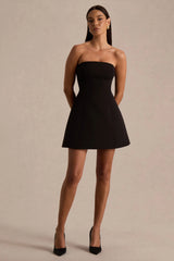 Noor | Bandeau-Neck Mini Dress With Scarf Detail