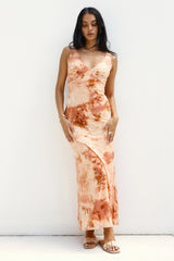 Seafoam Dreams Maxi Dress Orange