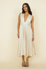 Florentina Midi Dress Champagne