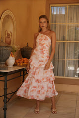 Lush Cascade Pink Floral Maxi Dress