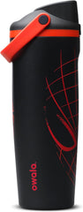 Owala Spider-Man FreeSip Sway Insulated Stainless Steel Water Bottle with Two-Way Spout, Built-in Straw and Bucket Handle, Suitable for School and Sports, 30 oz (approx. 850.5 g), BPA-Free, Leak-Proof, Night Watch