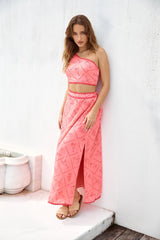 Another Round Maxi Skirt Red