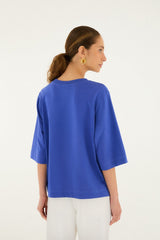 Blue Bike Birds  T-Shirt
