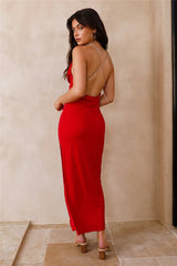 Caribbean Breeze Maxi Dress Red