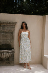 Ellie Elights Maxi Dress Green