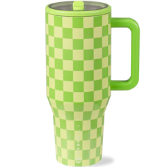 Hydrojug Traveler 40oz - Honeydew Checkers