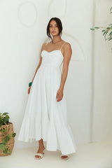 By Your Side Maxi Dress White