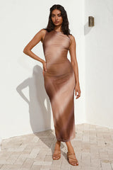 Holding Onto You Maxi Dress Brown