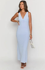 Sunflower Lilac Mesh Maxi Dress