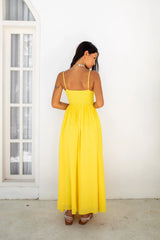 Blushing Lovers Maxi Dress Yellow