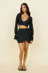 Holiday Feels Skirt Black