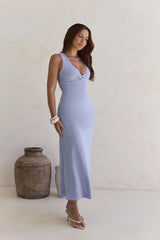 Dancing Till Dark Maxi Dress Blue