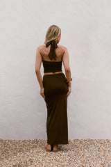 Jeni Maxi Skirt Brown